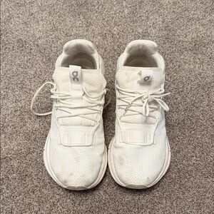 On Running women Cream Athletic Shoes